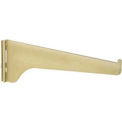 Knape & Vogt 180 Series 6 In. Brass Steel Regular-Duty Single-Slot Shelf Bracket