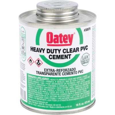 Oatey 16 Oz. Heavy Bodied Heavy-Duty Clear PVC Cement