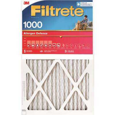 Filtrete 20 In. x 30 In. x 1 In. 1000/1085 MPR Allergen Defense Furnace Filter, MERV 11